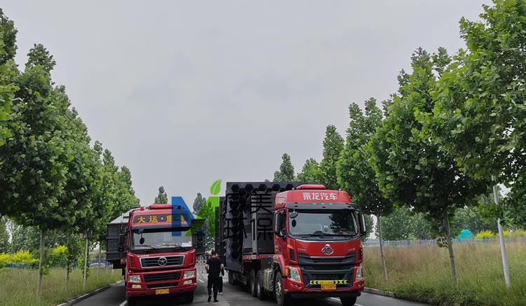 8W氣量焦硫酸鈉煙氣濕電除塵器裝車完畢 整裝待發